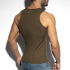 - "Recycled Rib Sports Tank Top - Khaki" 