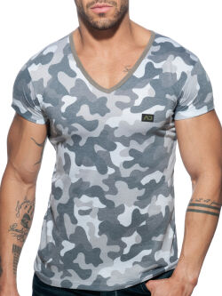  "Washed Camo T-Shirt - Camouflage Charcoal" 