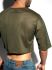 �������� / ����-��� "Oversize Crop Top - Khaki" 