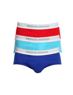 �����-����� "Staple 3-pack Fly Briefs - Red/Blue/Aqua" (�������� 3 ��.) 