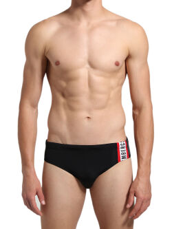 - "Swim Briefs With Tape - Black" 