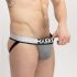 �����-����� "Microfiber Jockstraps with Silky Band - Grey" 