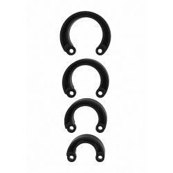      "Mancage - Extra Large Ring Set - Black" 
