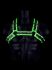  "Ouch! - Glow In The Dark Bonded Leather Buckle Bulldog Harness" 