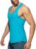 - "U-Neck Cotton Tank Top - Turquoise" 