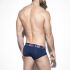 - "Flowery Waistband Briefs - Navy" 