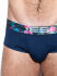 - "Flowery Waistband Briefs - Navy" 