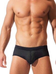 ������-����� "Full Punch Hole Briefs - Black" 