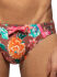- "Roses Swim Briefs - Brown" 