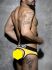 - "Double Piping Bottomless Briefs Yellow" 