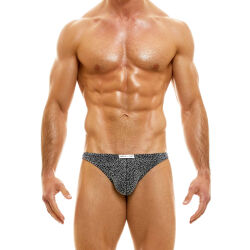 �����-����� "King Cheetah Low Cut Briefs - Gun Metal" 