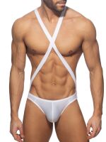   "Reptile Cris Cross Bodysuit White" 