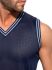 - "Slam V-Neck Sleeveless T-Shirt Navy" 