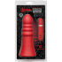   "Kink - Vibrating Silicone Butt Plug Ridged 8' Red" ( ) 