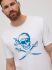  "90513 T-Shirt with Pirate Skull Printed Blanco" 
