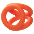   /   "Alpha Liquid Silicone Tri-Ring Orange" 