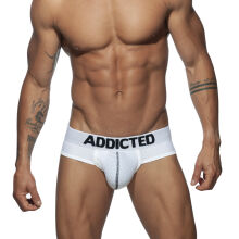 - "Push Up Mesh Briefs - White" 