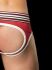 - "Backless Briefs Bond Street - Red/White/Black" 