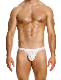 �����-����� "Mesh Through Tanga Briefs - White" 