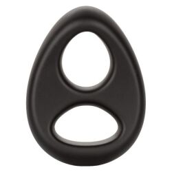   "X-Basic Ultra-Soft Platinum Silicone Dual Ring - Black" 