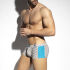 - "Zig Zag Swim Trunk - Surf Blue" 