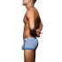 - "Almost Naked Fly Stripe Boxer - Electric Blue/White Stripes" 