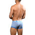 - "Almost Naked Fly Stripe Boxer - Electric Blue/White Stripes" 