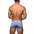 - "Almost Naked Fly Stripe Boxer - Electric Blue/White Stripes" 