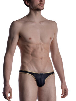 �����-����� "M2008 Low Rise Briefs - Black / Gold" 