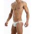 �����-����� "Leather Low Cut Briefs - White" 