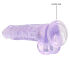 �������������-��������� "RealRock 8' Realistic Cock With Balls - Purple" 