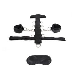    /  "Lux Fetish - 3PC Adjustable Neck & Wristraint Set" 