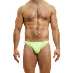 - "Peace Low Cut Briefs - Lime" 