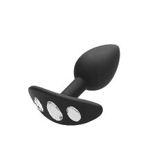 �������� ������ � ���������� "Ouch! Regular Diamond Butt Plug With Handle Black" 