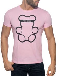 �������� "Bear Round Neck T-Shirt - Pink" 
