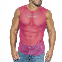 �����-���������� "Mesh Broad Tank Top - Fuchsia" 