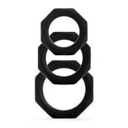 ����������� ������ "Octagon Rings Black" (�������� 3 ��.) 