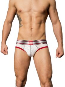 �����-����� "Backless Briefs Bond Street - White/Red/Black" (SALE!) 