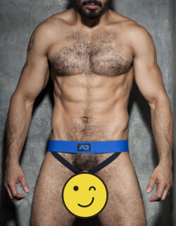 �����-����� "Fetish Cockring Double Jock - Royal Blue" 