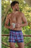 �����-����� "305500 Boxer Knit 2 Pack - Blue Check" (�������� 2 ��.) (����. ����!) 