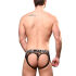�����-�����/������� "Unleashed Stretch Lace Bubble Butt Jock - Black" 
