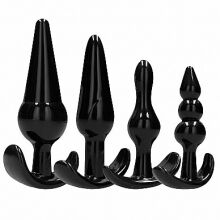 �������� ������ "Sono #80 - 4-Piece Butt Plug Set Black" (�������� 4 ��.) 