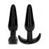 �������� ������ "Sono #80 - 4-Piece Butt Plug Set Black" (�������� 4 ��.) 
