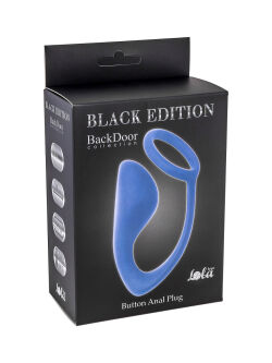 �������� ���������� / ����������� ������ "Back Door - Button Anal Plug Blue" 