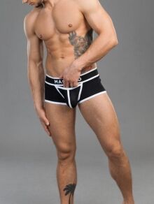 �����-������� "Life Men's Trunk Shorts - Black/White" 