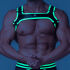 �����-������ "Youngero Generation Y - Men's Fetish Bulldog Harness - Neon Green" 
