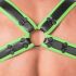 �����-������ "Youngero Generation Y - Men's Fetish Bulldog Harness - Neon Green" 