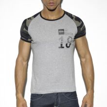 �������� "Camo Rangla Sleeve T-Shirt - Heather Grey" 