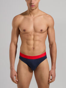 �����-����� "Fashion Bicolor - 2-Pack Men's Briefs Navy" (�������� 2 ��.) 