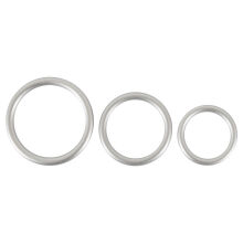 ����������� ������ "Metallic Silicone Cock Ring Set" (�������� 3 ��.) 